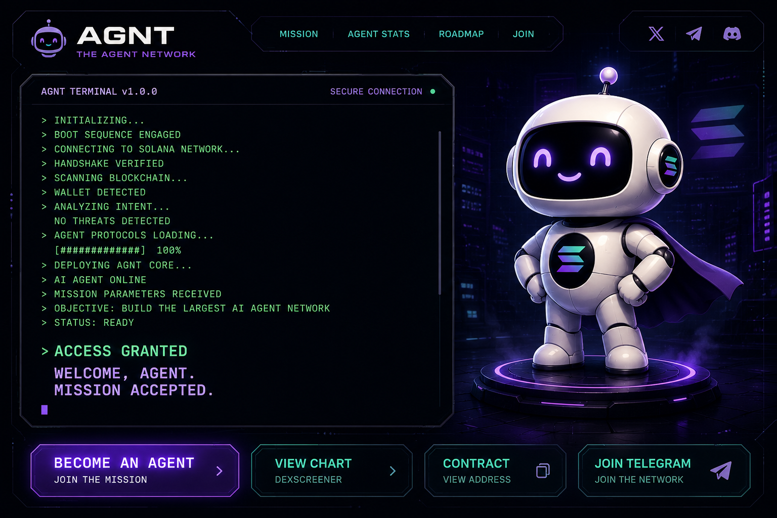 AGNT terminal command center concept art